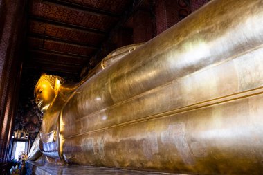 Wat Pho, Yaslanan Buda Tapınağı, Bangkok, Tayland, 22 Ocak 2020