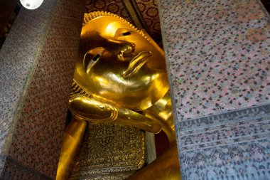 Wat Pho, Yaslanan Buda Tapınağı, Bangkok, Tayland, 22 Ocak 2020