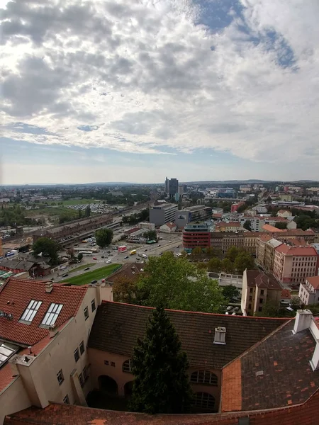 Luftaufnahme Der Europäischen Stadt — Stockfoto