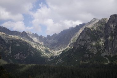 Doğa konsepti. Dağların gündüz çekimleri