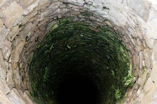 Deep Dark Water Well — Stock Photo, Image