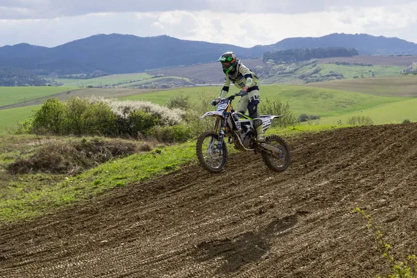 Motocross Competição Dia Tempo Tiro — Fotografia de Stock