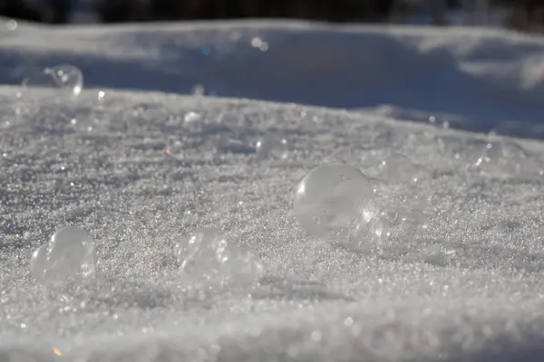 Fond Neige Fraîche Moment Neige — Photo