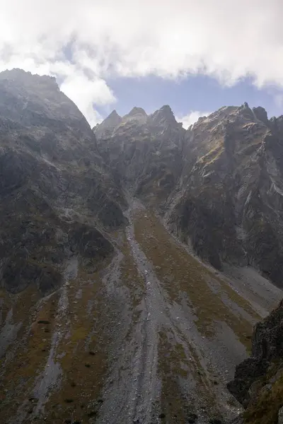 Hegyek Rocky Hill Ben Sivy Csúcs Magas Tátra Szlovákia — Stock Fotó