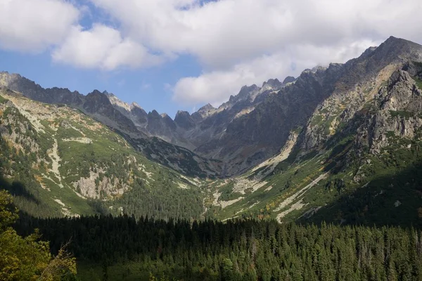 Góry Skaliste Wzgórze Szczyt Sivy Tatrach Wysokich Słowacja — Zdjęcie stockowe