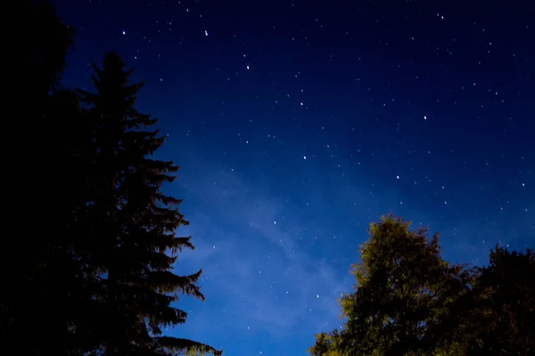 Estrellas Cielo Nocturno República Checa — Foto de Stock