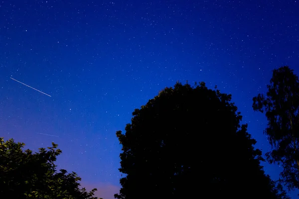 Estrellas Cielo Nocturno República Checa — Foto de Stock