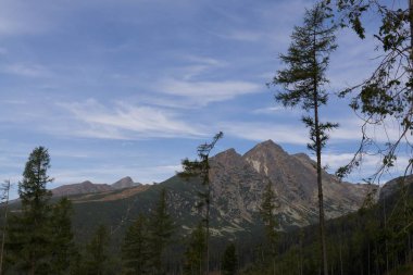 Yüksek Tatras Dağları 'nın zirveleri. Slovakya