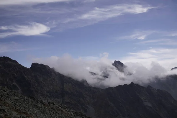 Hory Rocky Hill Sivy Peak Vysokých Tatrách Slovensko — Stock fotografie