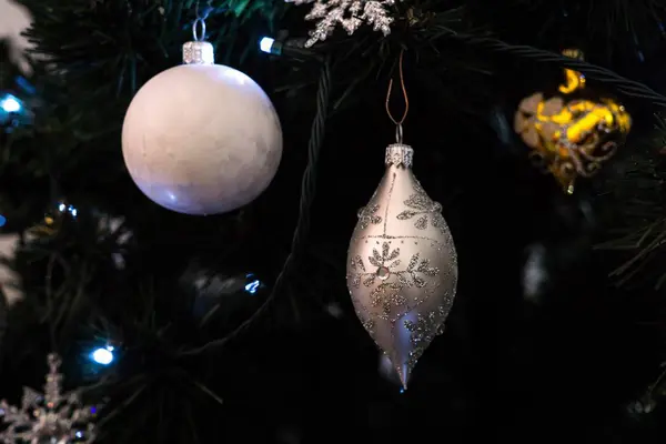 Décorations Noël Sur Arbre Slovaquie — Photo