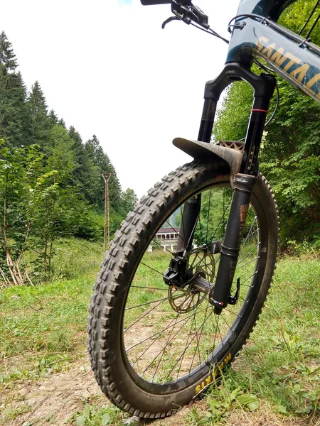 Pneumatico Bicicletta Oggetto Sullo Sfondo — Foto Stock