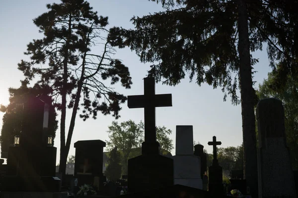 Old Graves Background Town — Stock Photo, Image