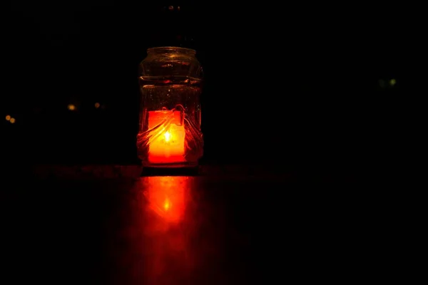 Hermosa Linterna Para Luz Sobre Fondo Cerrar Hacia Arriba —  Fotos de Stock