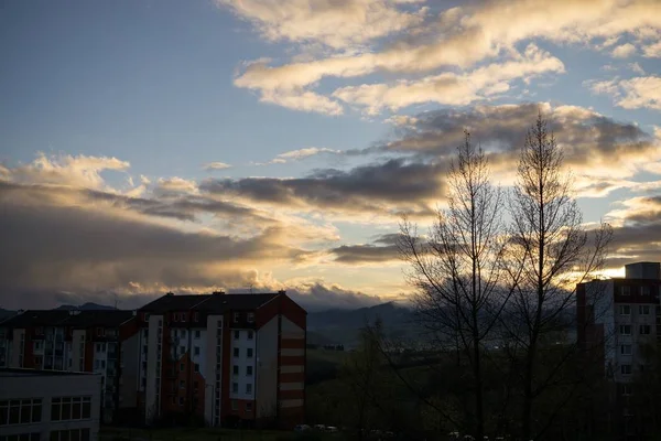 Szlovák Városkép Nap Felvétel — Stock Fotó