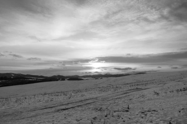 Nature Snow Winter Slovakia — Stock Photo, Image