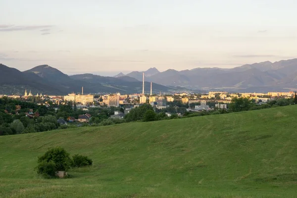 Paesaggio Urbano Giorno Colpo Tempo — Foto Stock