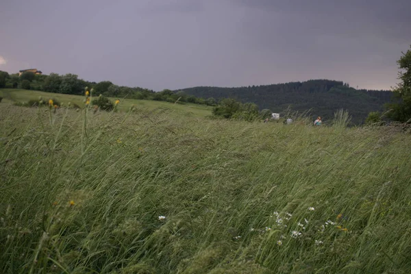 Renkli bulutlarla gün batımı ve gün doğumu. Slovakya