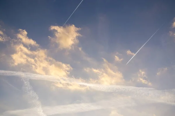 Mooie Lucht Wolken Achtergrond — Stockfoto
