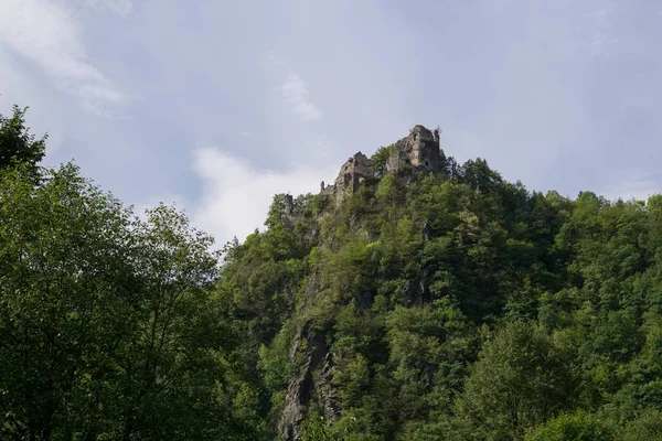 Starý Hrad Kopci Horách — Stock fotografie