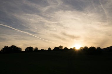 Dağlardaki çayır inanılmaz doğal manzara