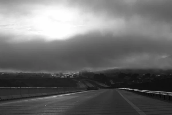 Dzienne Ujęcie Autostrady Tle Słowacja — Zdjęcie stockowe