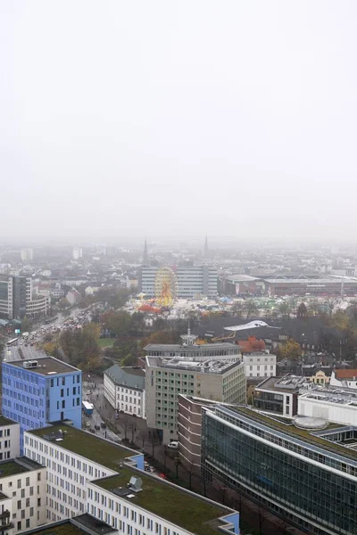 Niebla Paisaje Urbano Día Disparo — Foto de Stock