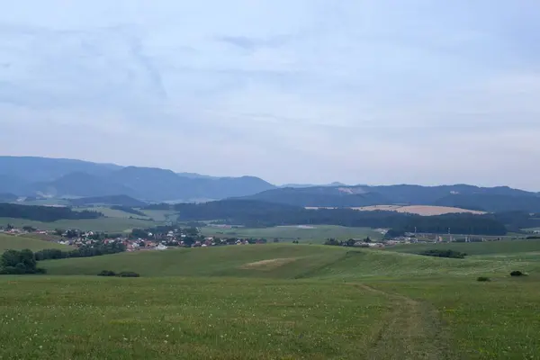 Луг Горах Дивовижний Природний Пейзаж — стокове фото