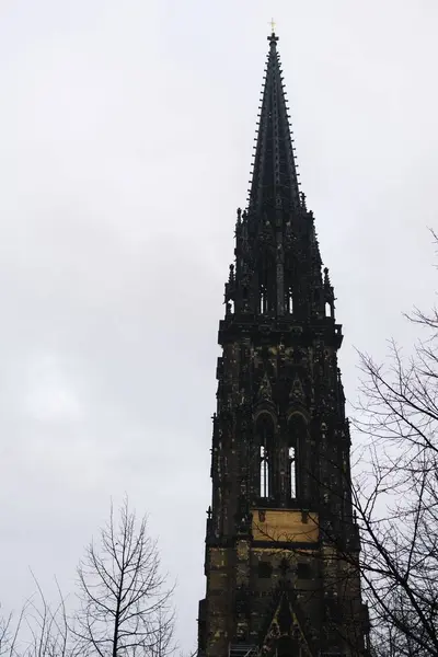 Церковь Святого Николая Гамбурге Германия — стоковое фото