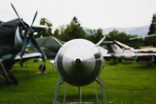 Tomcany Slovakien Augusti 2017 Ägs Aeromuseum Martin Tomcany Flygplan Utställda — Stockfoto