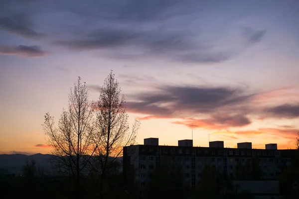 Slovenské Město Den Čas Výstřel — Stock fotografie