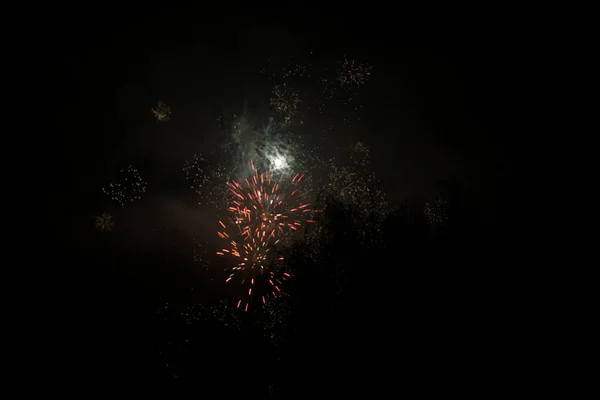 Nový Rok Fireworks Slovensko — Stock fotografie