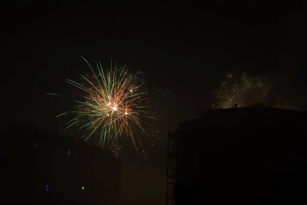 Silvesterfeuerwerk Slowakei — Stockfoto