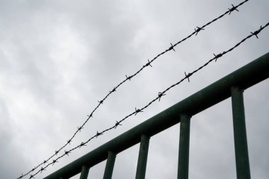 Çitteki dikenli teller. Slovakya