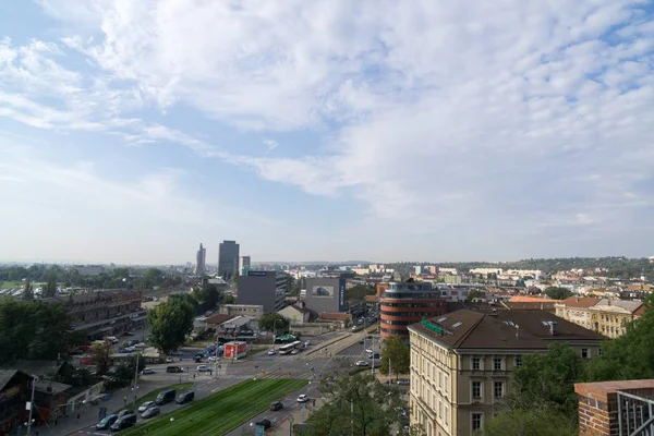Utsikt Över Vacker Stad Bakgrunden — Stockfoto