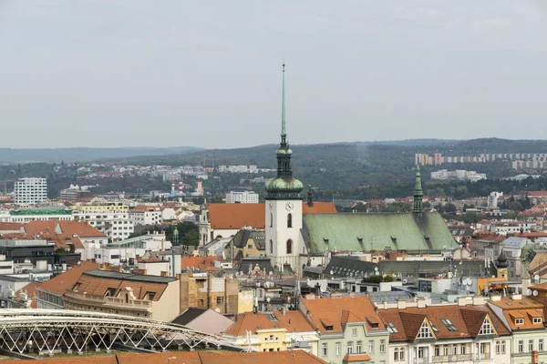 捷克共和国布尔诺 2018年9月12日 观看布尔诺市中心的街道 捷克共和国 — 图库照片