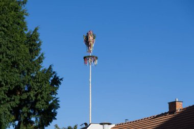 Avrupa 'nın arka planında güzel şehir manzarası