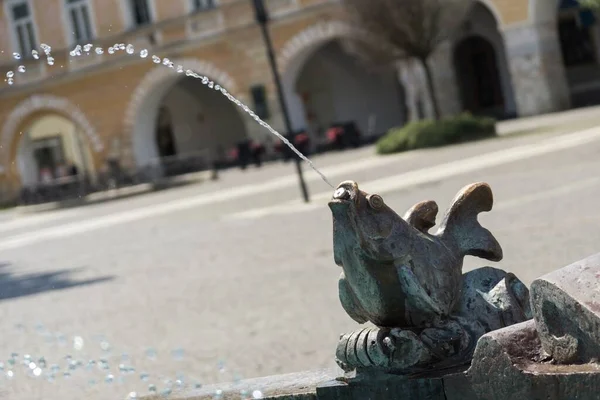 Brunnen Der Alten Europäischen Stadt — Stockfoto