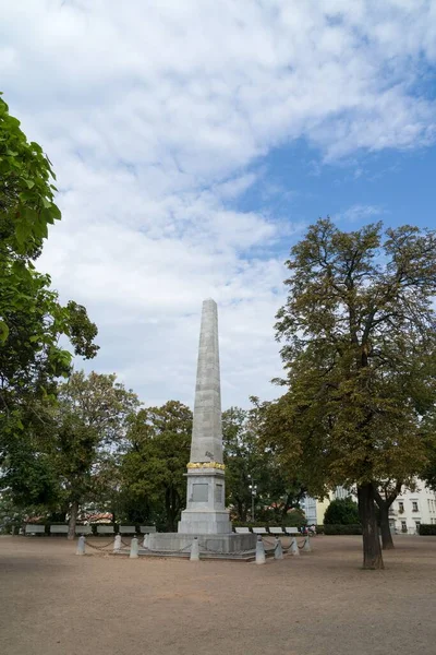 Vista Hermosa Ciudad Fondo — Foto de Stock