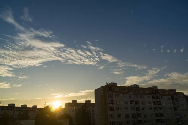 Wolken Stad Slowakije — Stockfoto