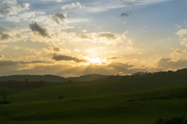 Groene Bergweide Landschap — Stockfoto