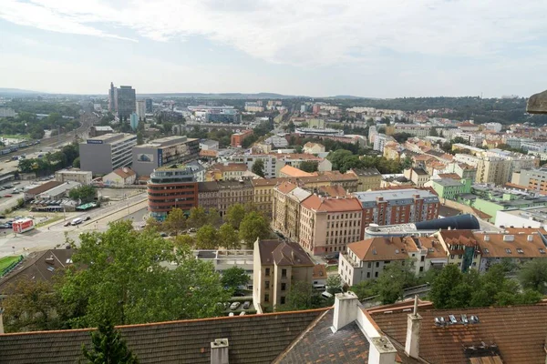 Zatažená Obloha Nad Evropským Městem — Stock fotografie