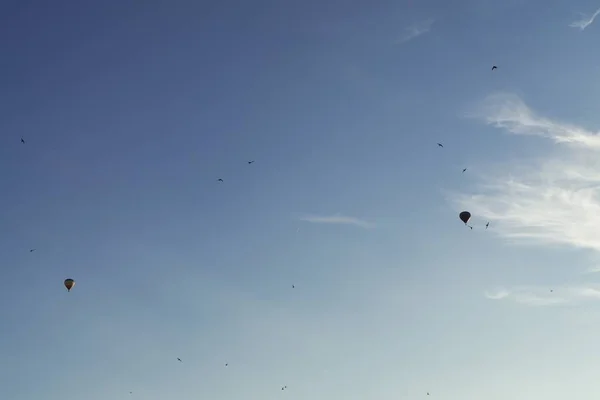 Balões Céu Eslováquia Hora Dia Tiro — Fotografia de Stock