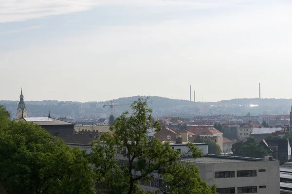 Brno Tjeckien Sep 2018 Utsikt Mot Gatorna Brno Centrum Republiken — Stockfoto