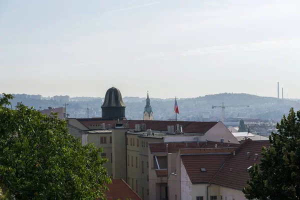 Zatažená Obloha Nad Evropským Městem — Stock fotografie