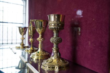 Brno, Çek Cumhuriyeti - 12. Sezon 2018: Hazinenin Aziz Peter ve Paul Katedrali 'nde sergilenmesi. Brno, Çek Cumhuriyeti