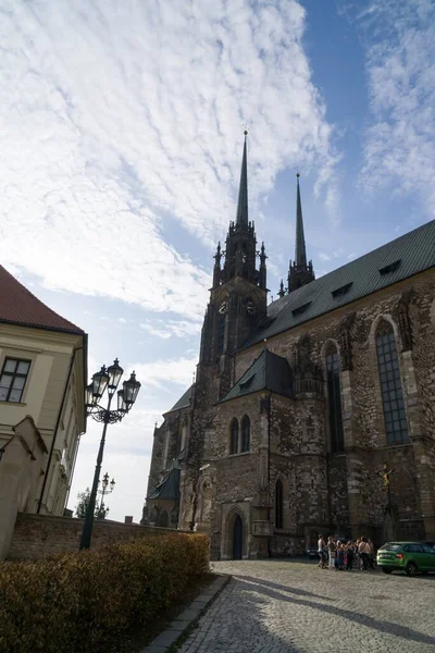 Brno 2018 Katedrála Petra Pavla Centru Města Brna Česká Republika — Stock fotografie