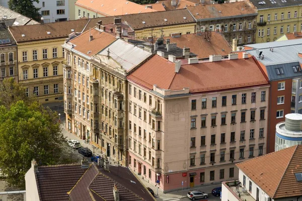 Ciel Nuageux Dessus Ville Européenne — Photo