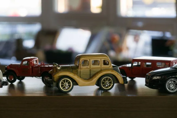 Miniatura Carro Pequeno Brinquedo — Fotografia de Stock