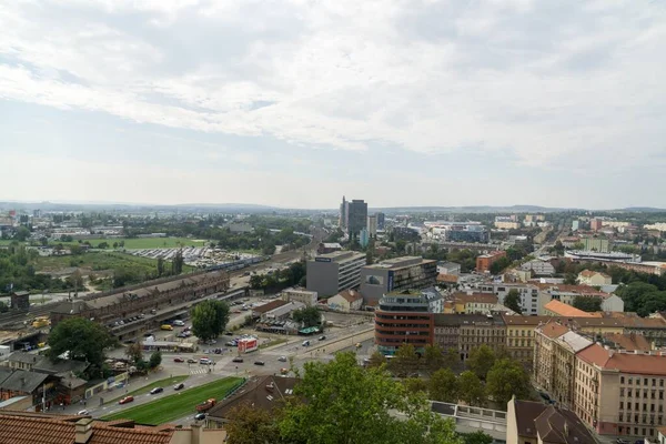 捷克共和国布尔诺 2018年9月12日 观看布尔诺市中心的街道 捷克共和国 — 图库照片