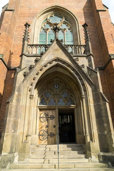 Schöne Kirche Der Stadt Hintergrund — Stockfoto